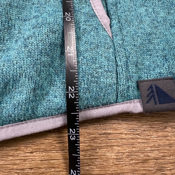 L.L. Bean Women's PETITE Sweater Fleece Pullover Evening Blue Sz SP, warm - Picture 8 of 14